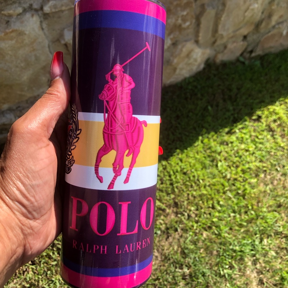 - New Purple Hot Pink  and YellowTumbler